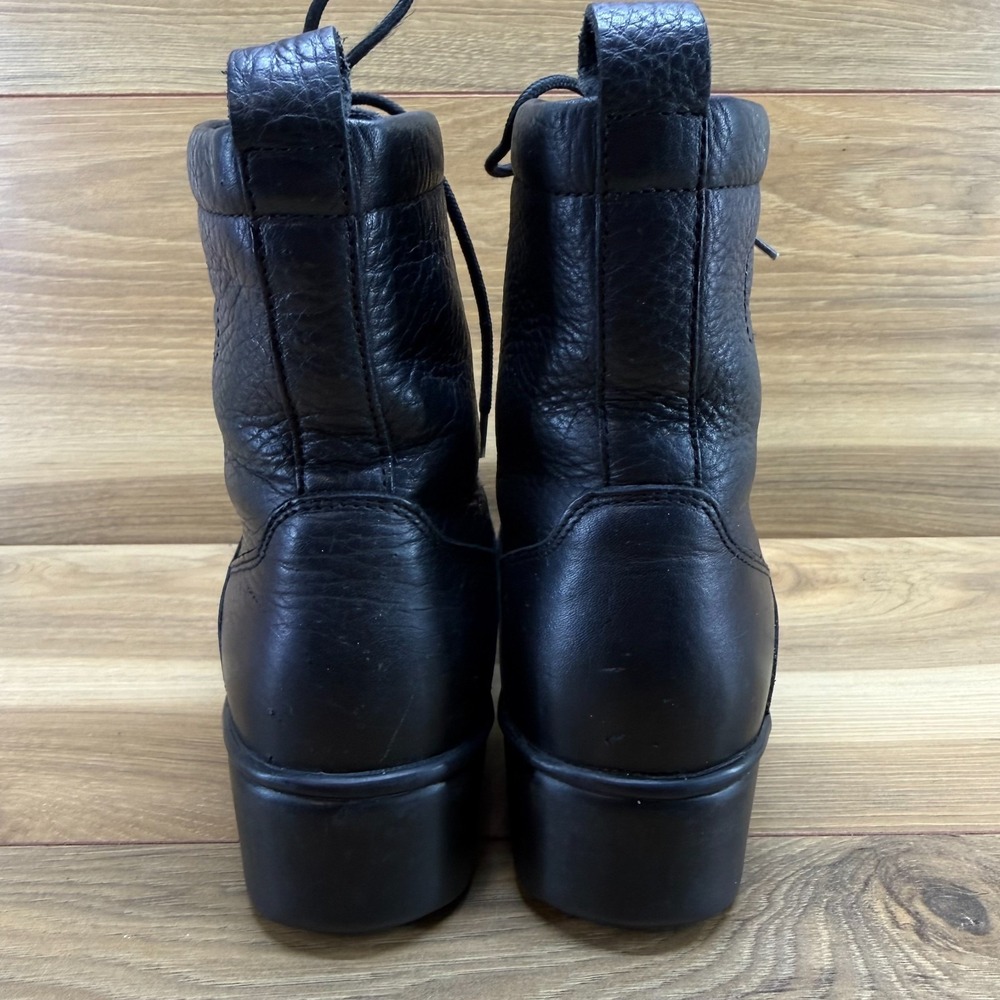 DANSKO Kiltie Boots Womens 6 EU 36 Vintage 90's Black Leather Lace Up Comfort - Picture 8 of 12